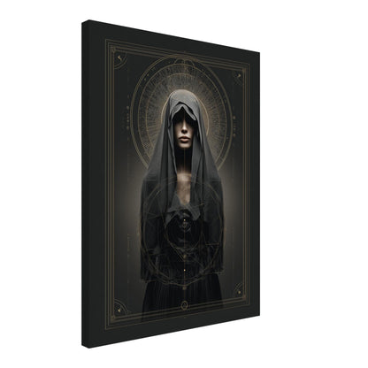 Verschleierte Frau Geometrie Leinwandbild