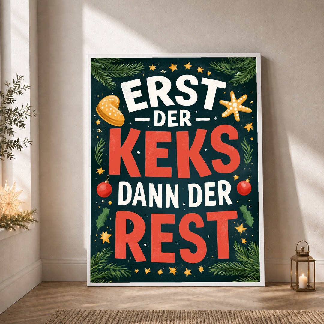 Erst der Keks Poster