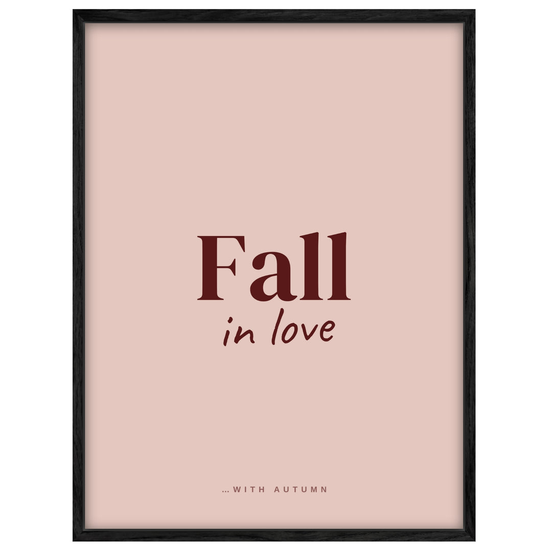 Fall in Love Herbst Leinwandbild – Leinwandbild