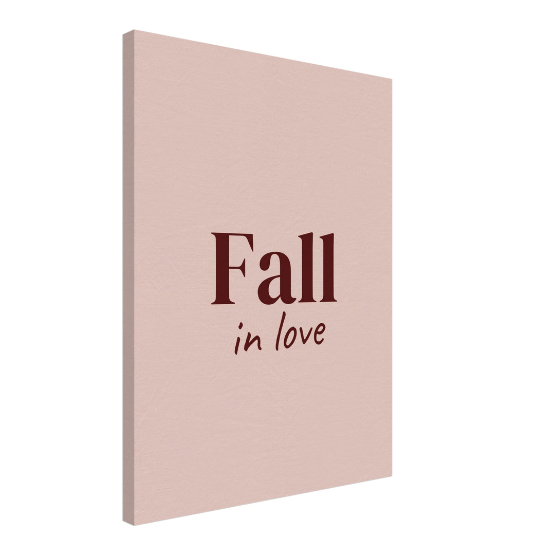 Fall in Love Herbst Leinwandbild – Schräge Ansicht – Produktfoto