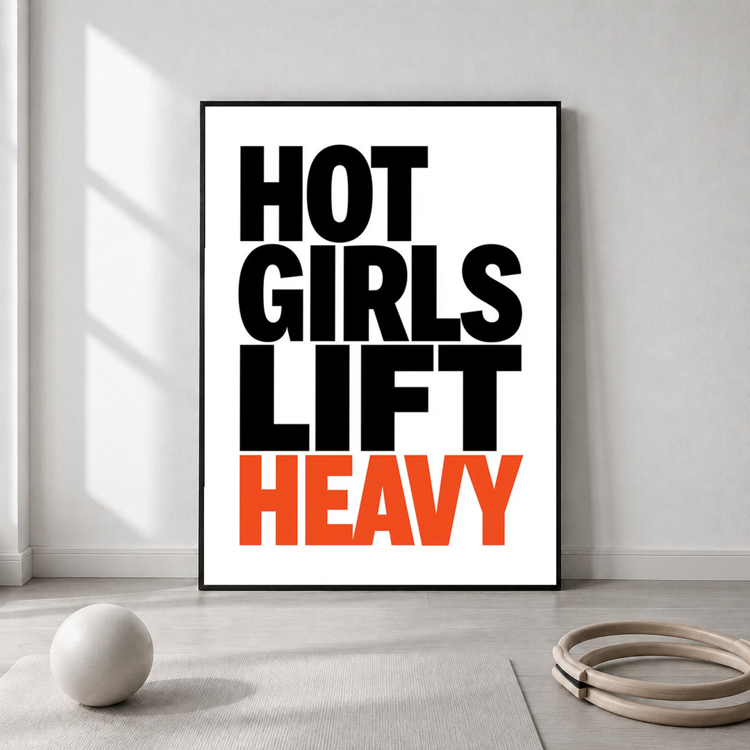 Hot Girls Lift Heavy Leinwandbild – Leinwandbild
