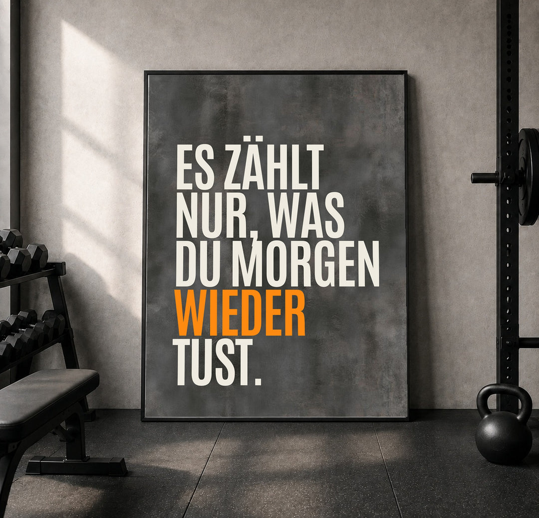 Nur was du wiederholst Leinwand – Leinwandbild