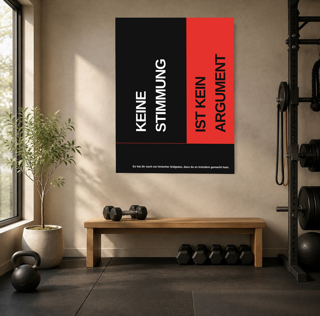 Keine Stimmung kein Argument Poster – Ohne Rahmen – Produktfoto
