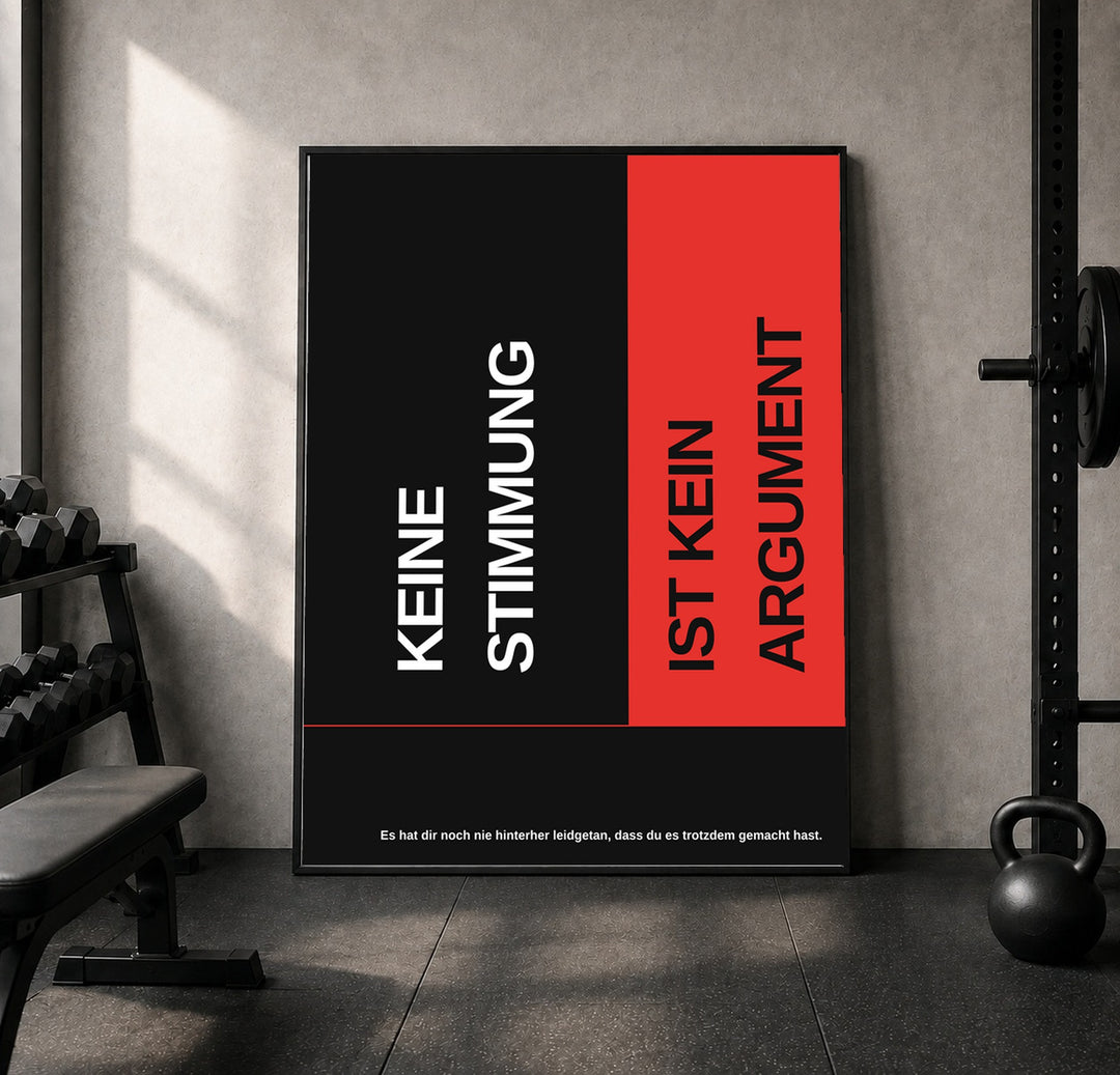 Keine Stimmung kein Argument Leinwand – Leinwandbild