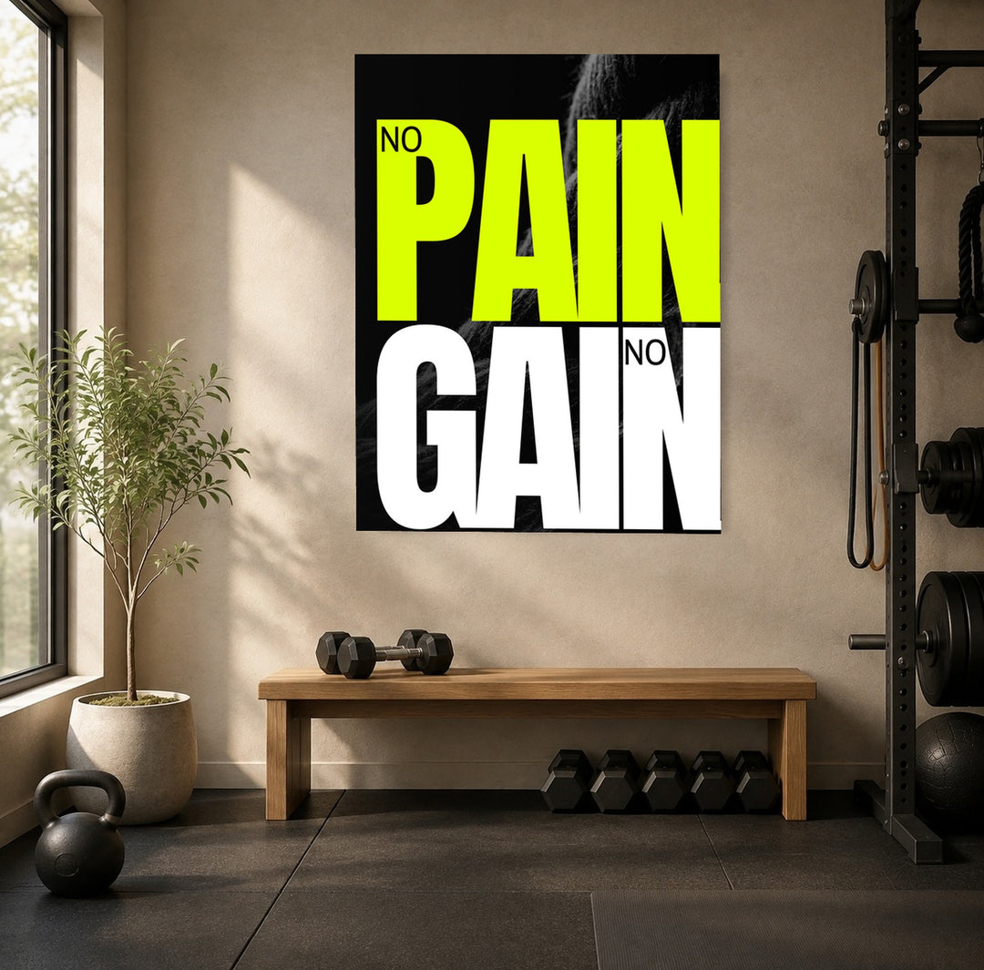 No Pain No Gain Vol. II Leinwandbild – Ohne Rahmen – Produktfoto