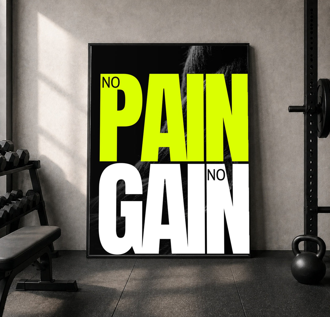 No Pain No Gain Vol. II Leinwandbild – Leinwandbild