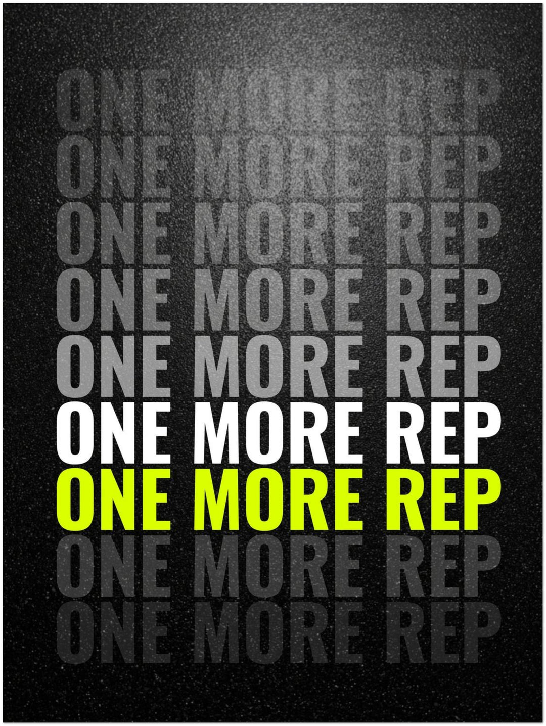 One More Rep Motivation Leinwandbild – Ohne Rahmen – Produktfoto
