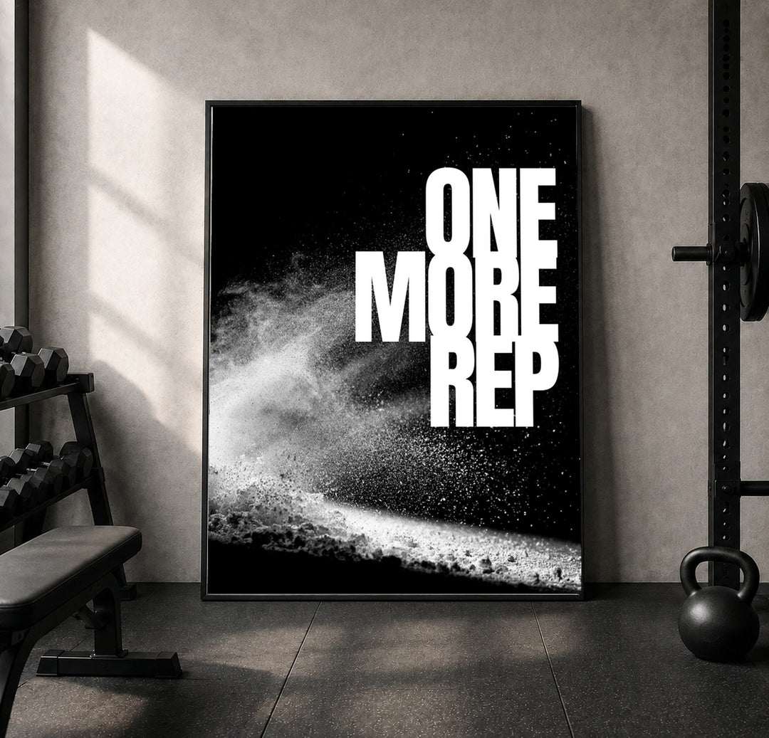 One More Rep Chalk Leinwandbild – Leinwandbild