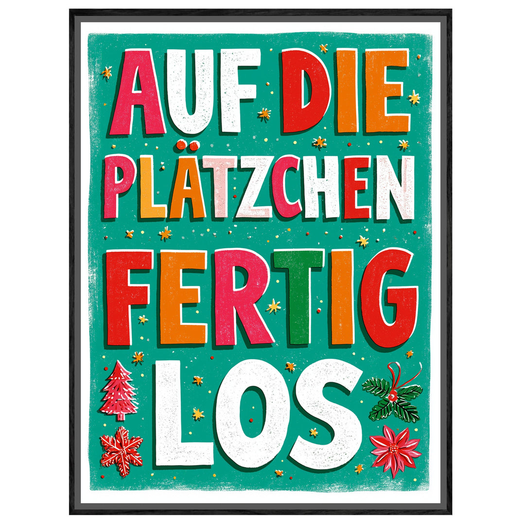 Auf die Plätzchen los Leinwandbild – Leinwandbild