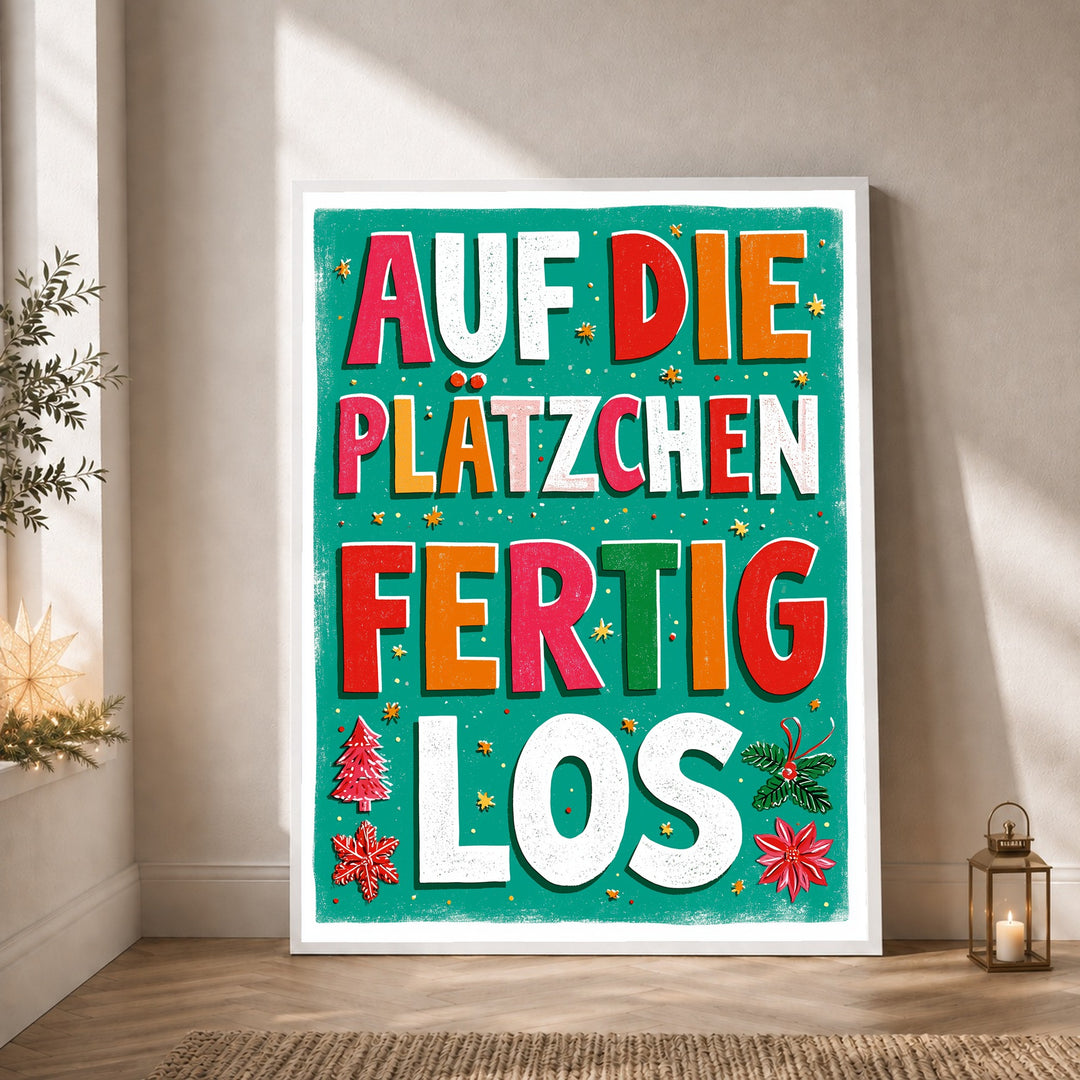 Auf die Plätzchen los Poster
