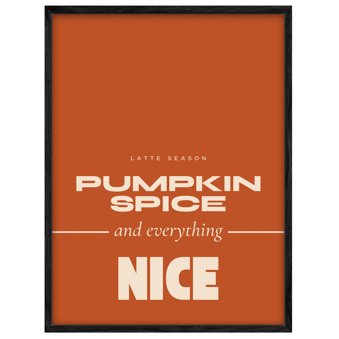 Pumpkin Spice Latte Season Leinwandbild – Leinwandbild