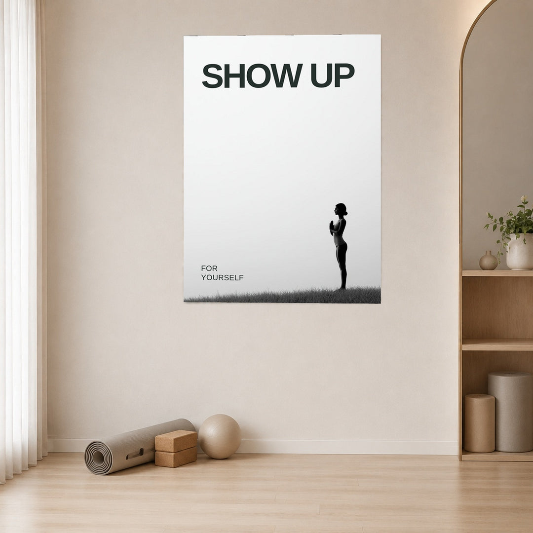 Show Up für dich Poster – Ohne Rahmen – Produktfoto