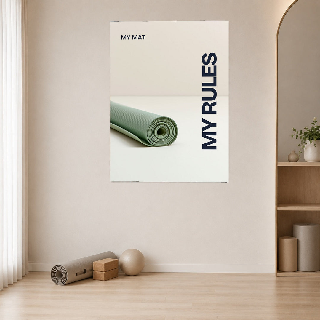 My Mat My Rules Poster – Ohne Rahmen – Produktfoto
