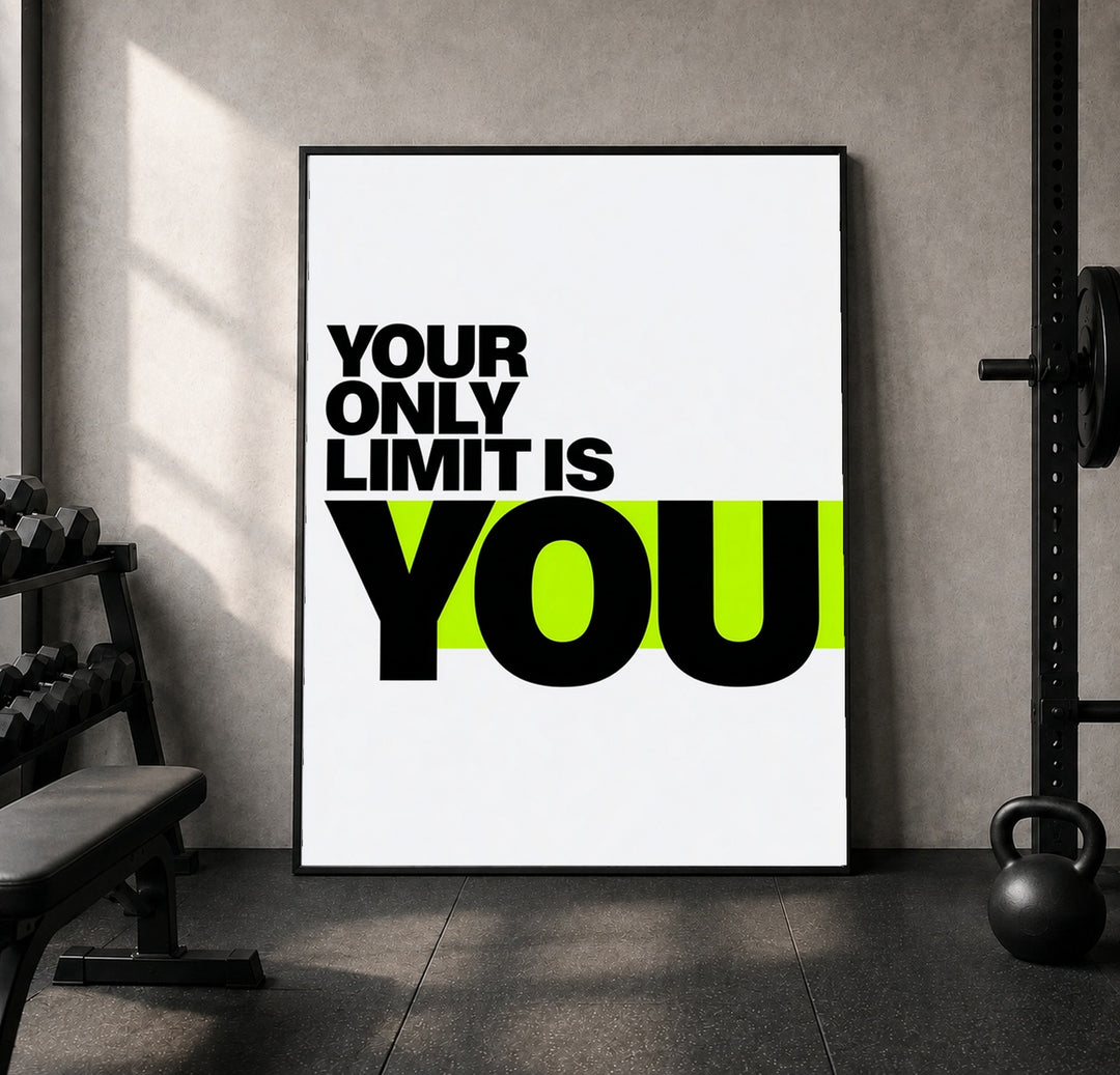 Your Only Limit Is You Neon Leinwandbild – Leinwandbild
