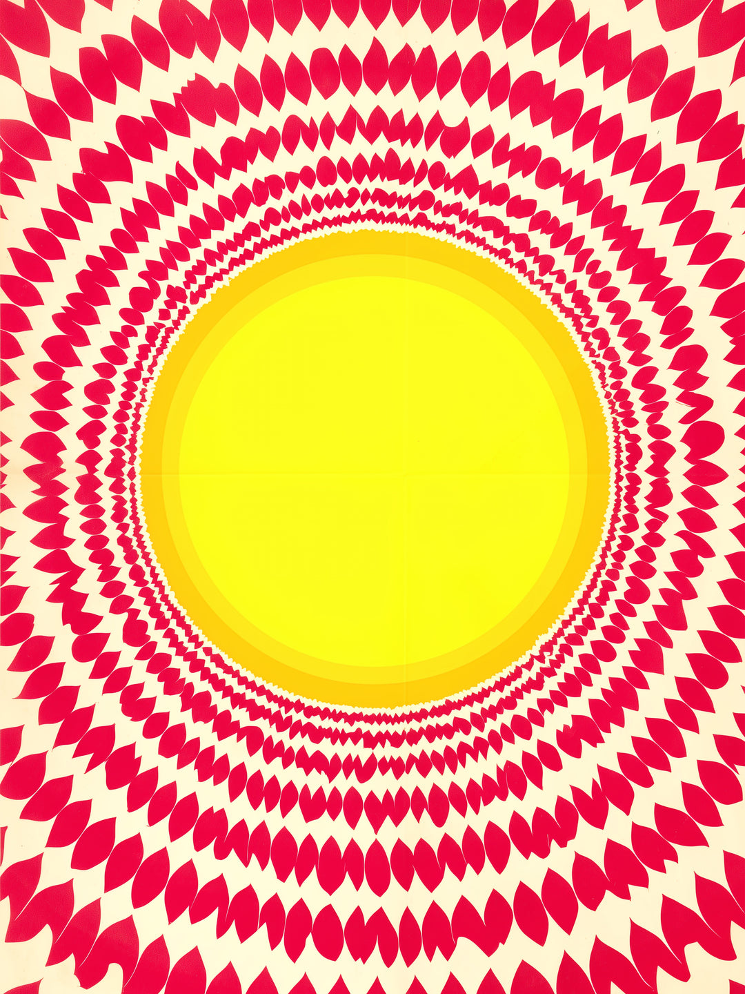Strahlende Sonnen Mandala  – Wandkunst