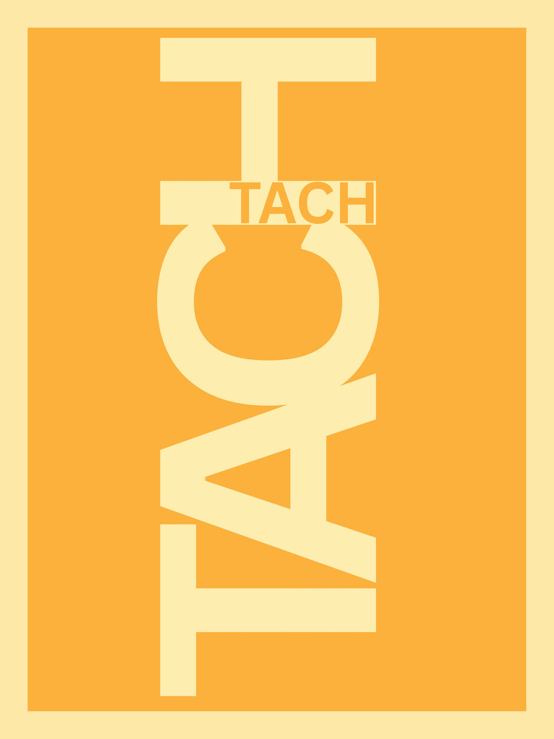 Tach Typografie Dopamin – Wandkunst