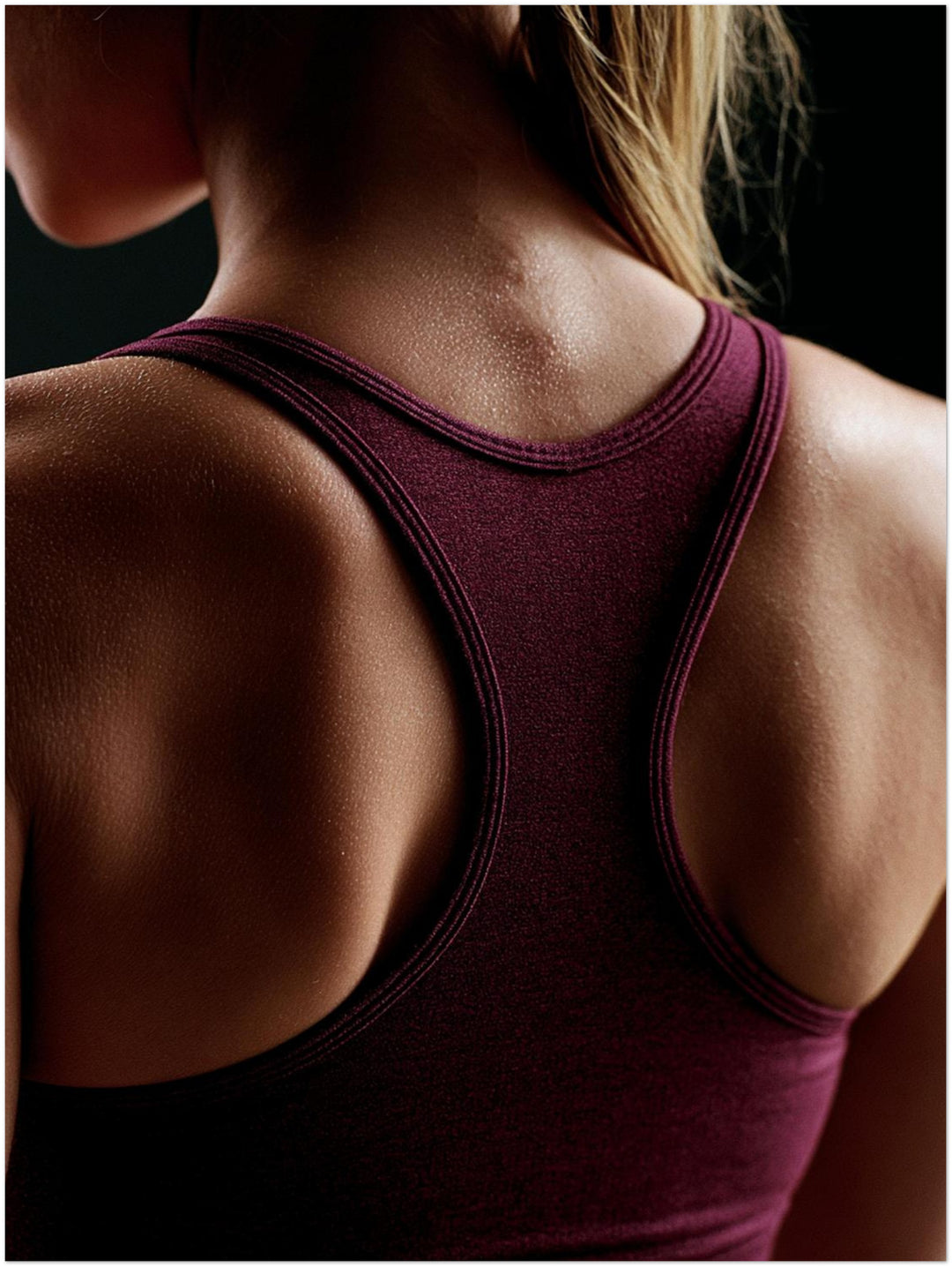 Sportlerin Rueckenansicht Poster – Ohne Rahmen – Produktfoto