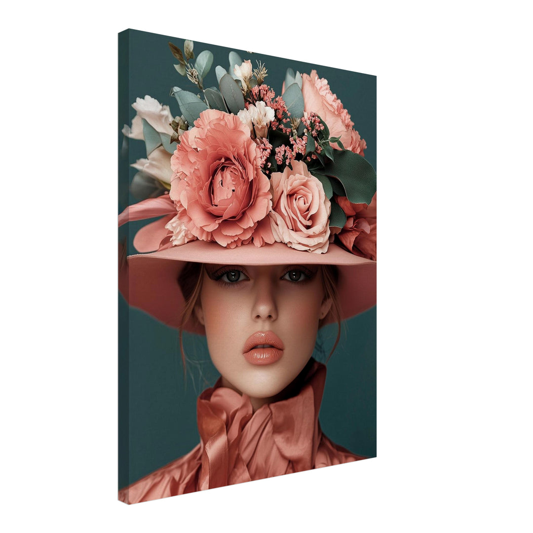 Blumen der Eleganz Leinwand Trends – Leinwand auf Holzrahmen – Ansicht 2
