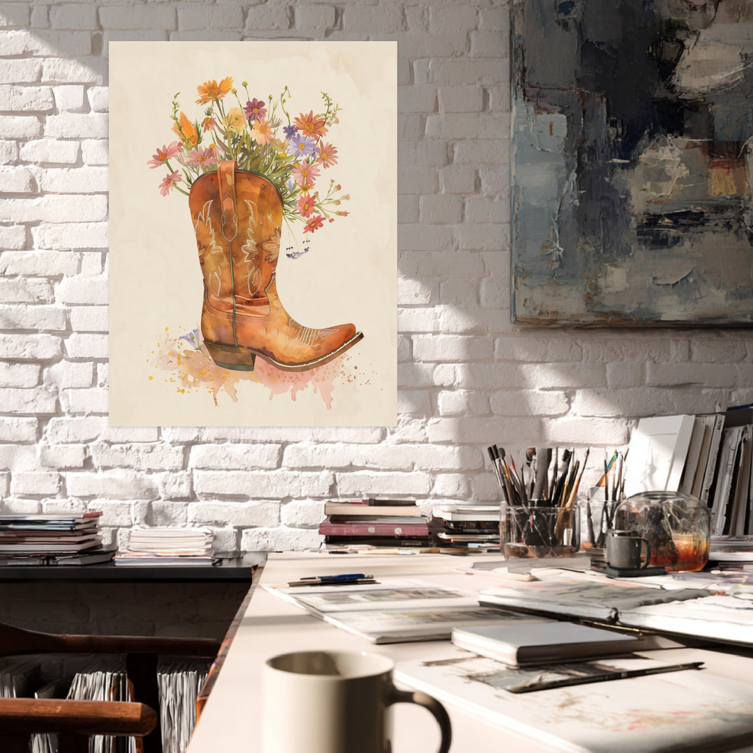 Blumencowboy Poster Trends – mattes Kunstdruck-Papier – Ansicht 3