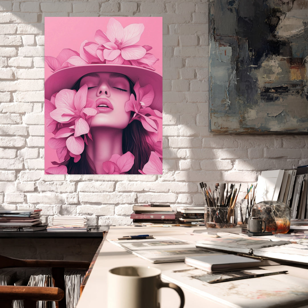 Blumentraum im Rosa Poster Trends – mattes Kunstdruck-Papier – Ansicht 3