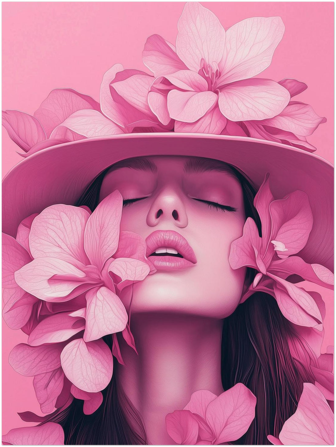 Blumentraum im Rosa Trends – Wandkunst