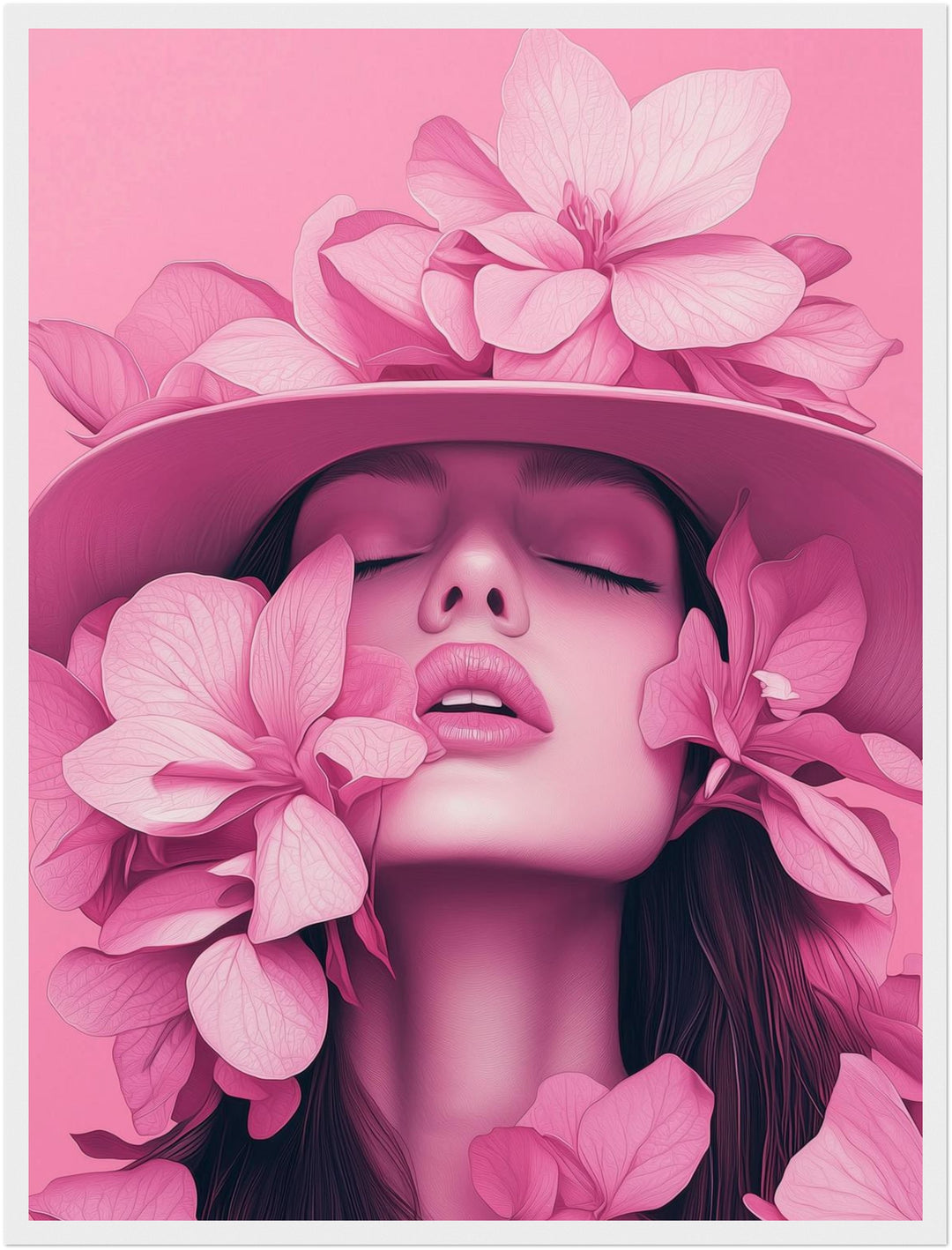 Blumentraum im Rosa Poster Trends – mattes Kunstdruck-Papier – Ansicht 6