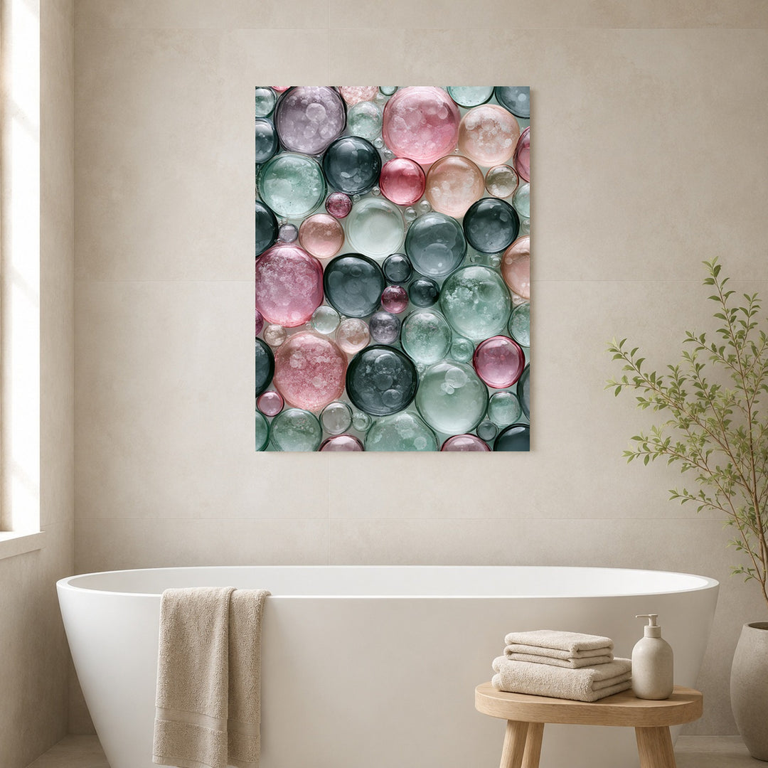 Bunte Seifenblasen Pastell Poster – Ohne Rahmen – Produktfoto