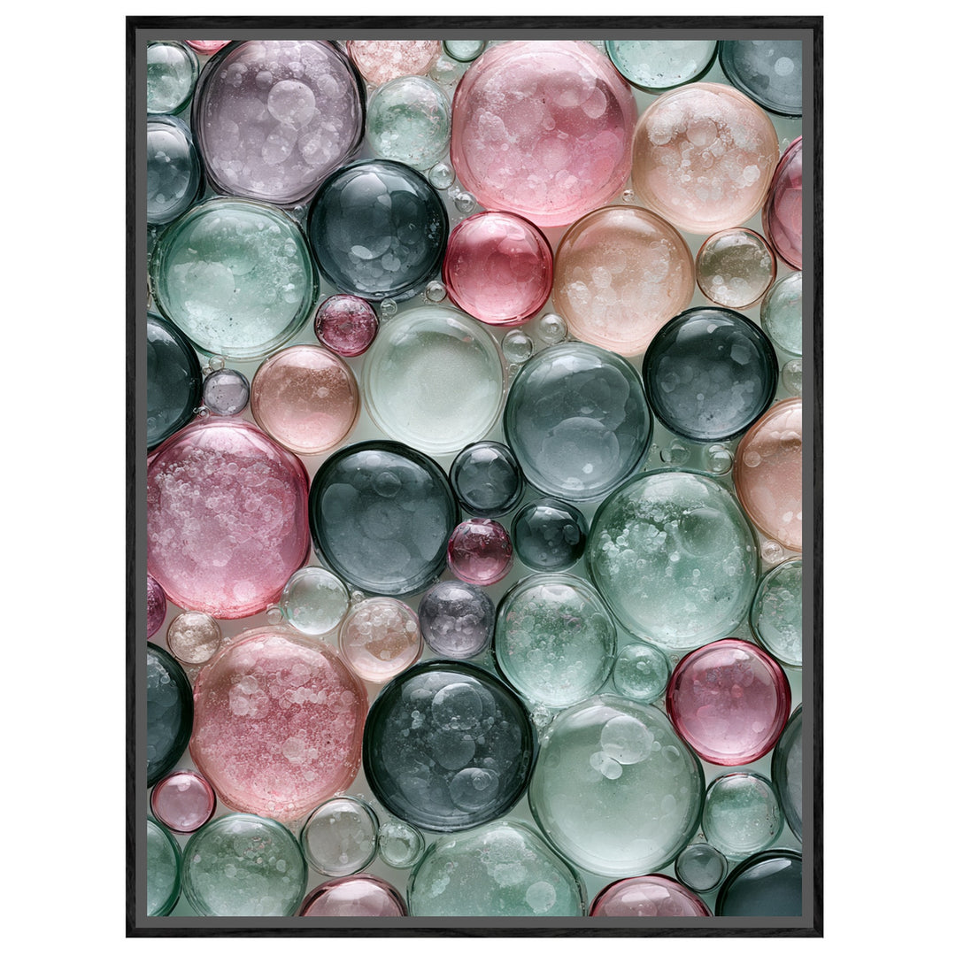 Bunte Seifenblasen Pastell Leinwandbild – Leinwandbild