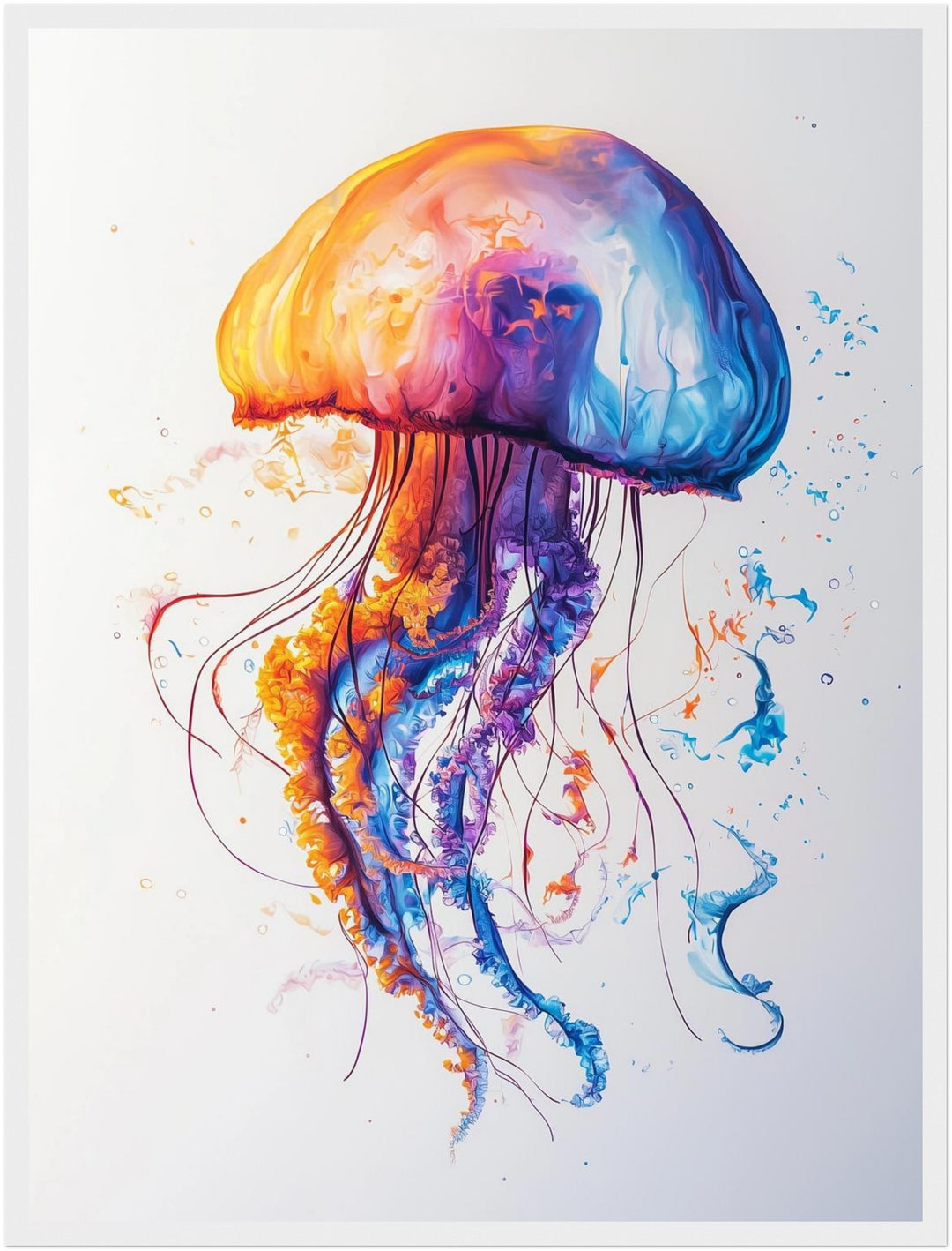 Farbenspiel der Meereswelt Poster Trends – mattes Kunstdruck-Papier – Ansicht 6