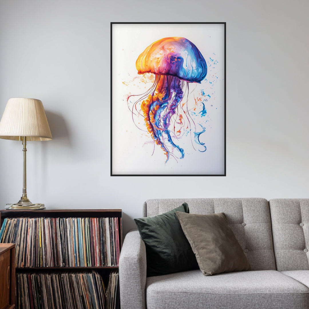 Farbenspiel der Meereswelt Poster Trends – mattes Kunstdruck-Papier – Ansicht 2
