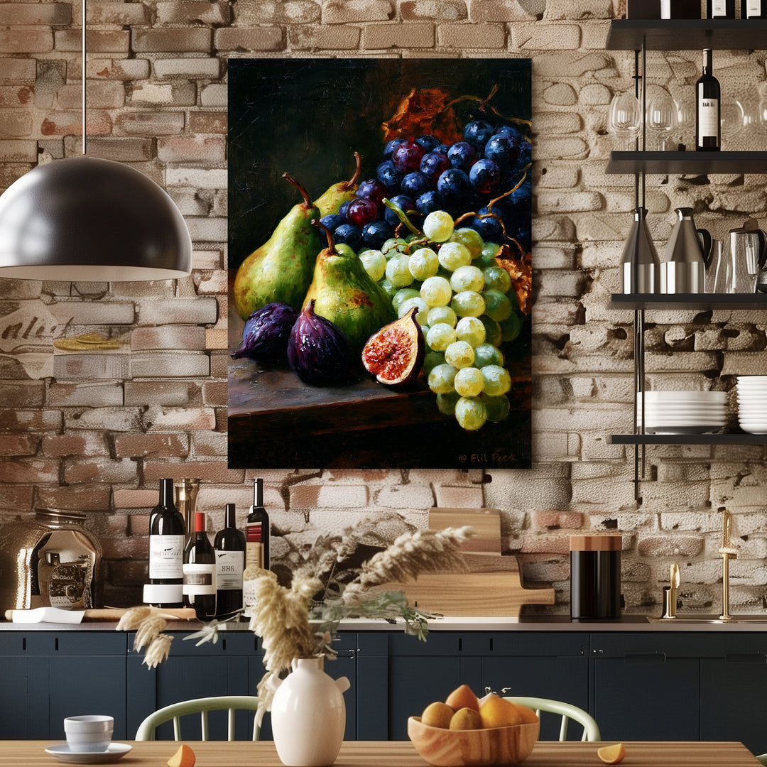 Stillleben mit Herbstfrüchten Poster – Ohne Rahmen – Produktfoto
