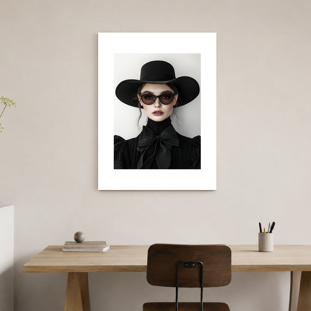 Frau mit Hut Poster Trends – mattes Kunstdruck-Papier – Ansicht 3