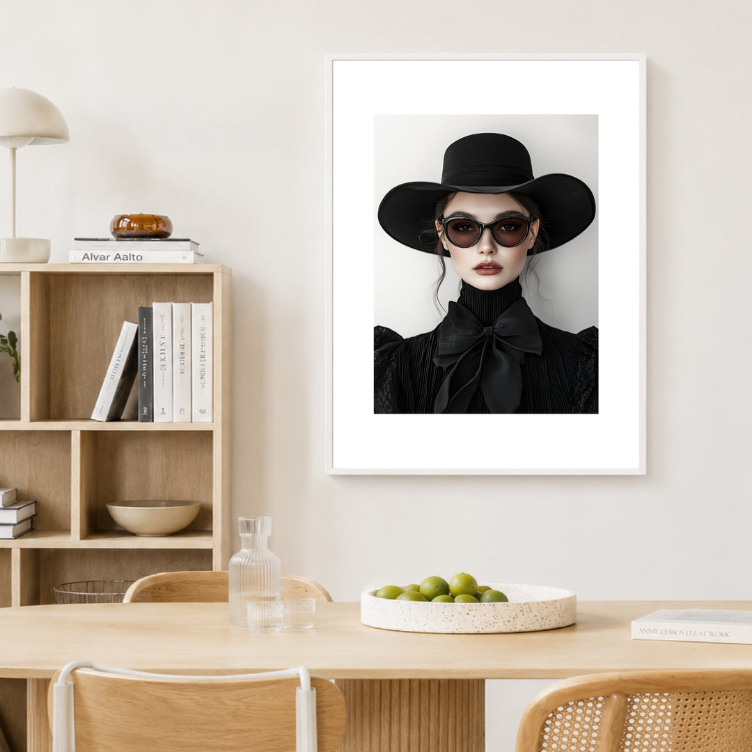 Frau mit Hut Poster Trends – mattes Kunstdruck-Papier – Ansicht 4