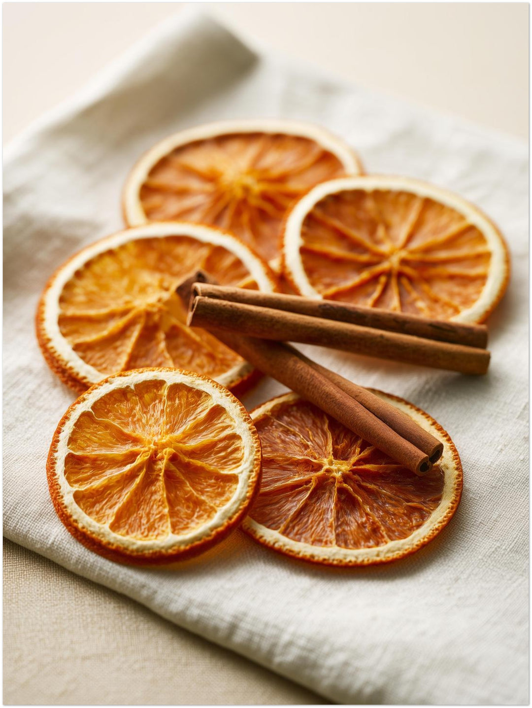 Getrocknete Orangen mit Zimt Poster – Ohne Rahmen – Produktfoto