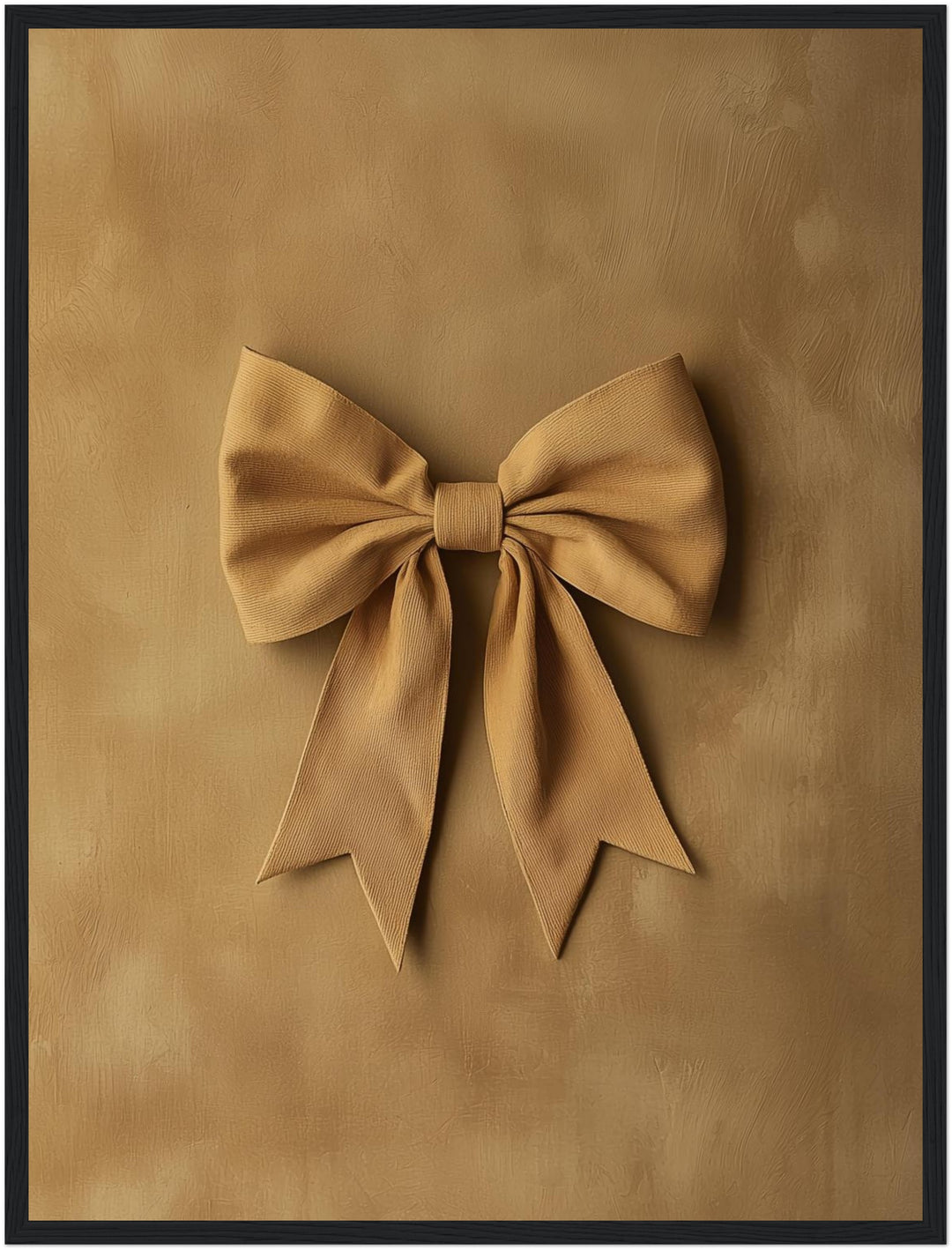 Goldene Schleife Trend Poster – Schwarzer Rahmen – Wohnzimmer Mockup