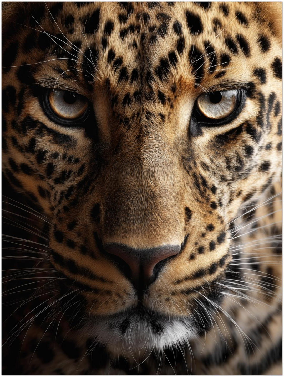 Leopard im Fokus Poster – Ohne Rahmen – Produktfoto