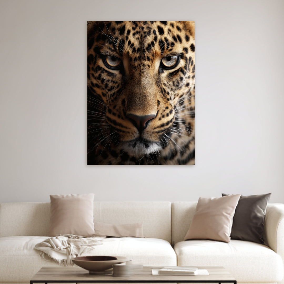 Leopard im Fokus Poster – Ohne Rahmen – Produktfoto