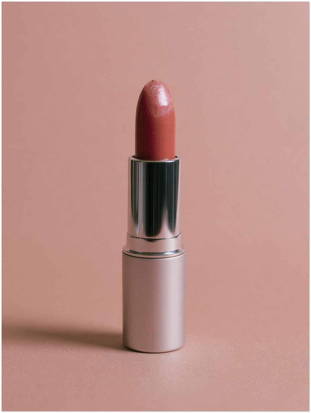 Lippenstift Nude Stillleben Leinwandbild – Ohne Rahmen – Produktfoto
