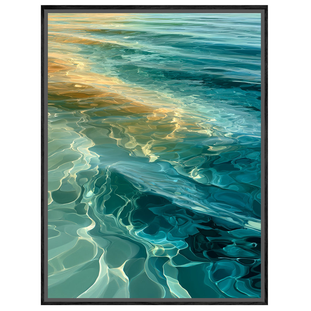 Meerwasser Sonnenlicht Reflexion Leinwandbild – Leinwandbild