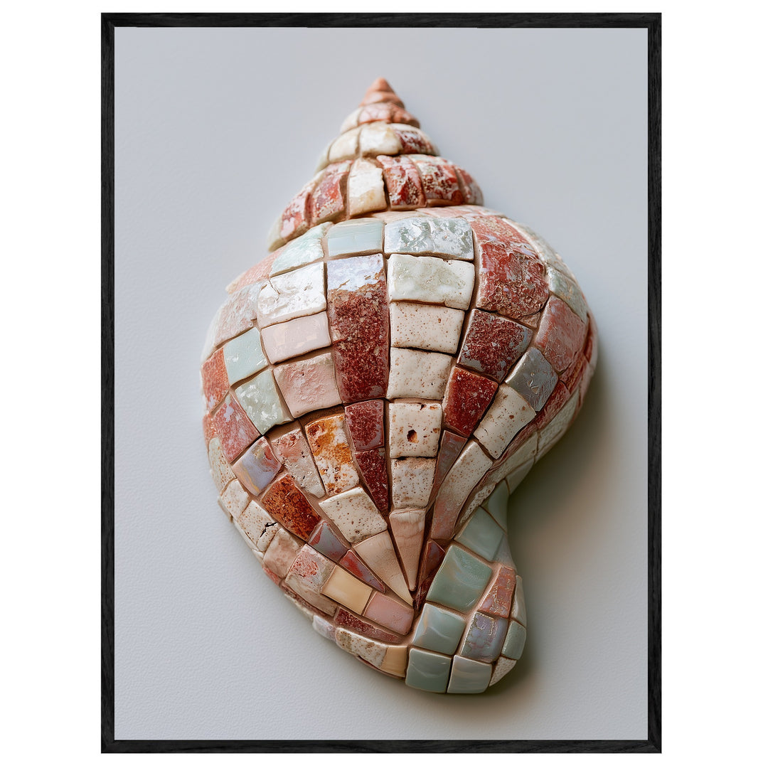 Mosaik Meeresschnecke Leinwand