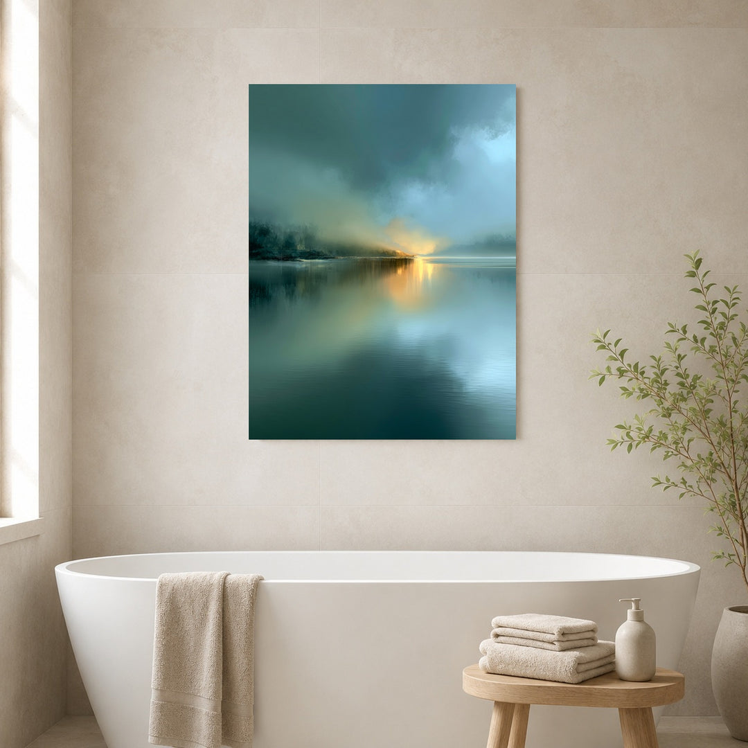 See im Morgennebel Poster – Ohne Rahmen – Produktfoto
