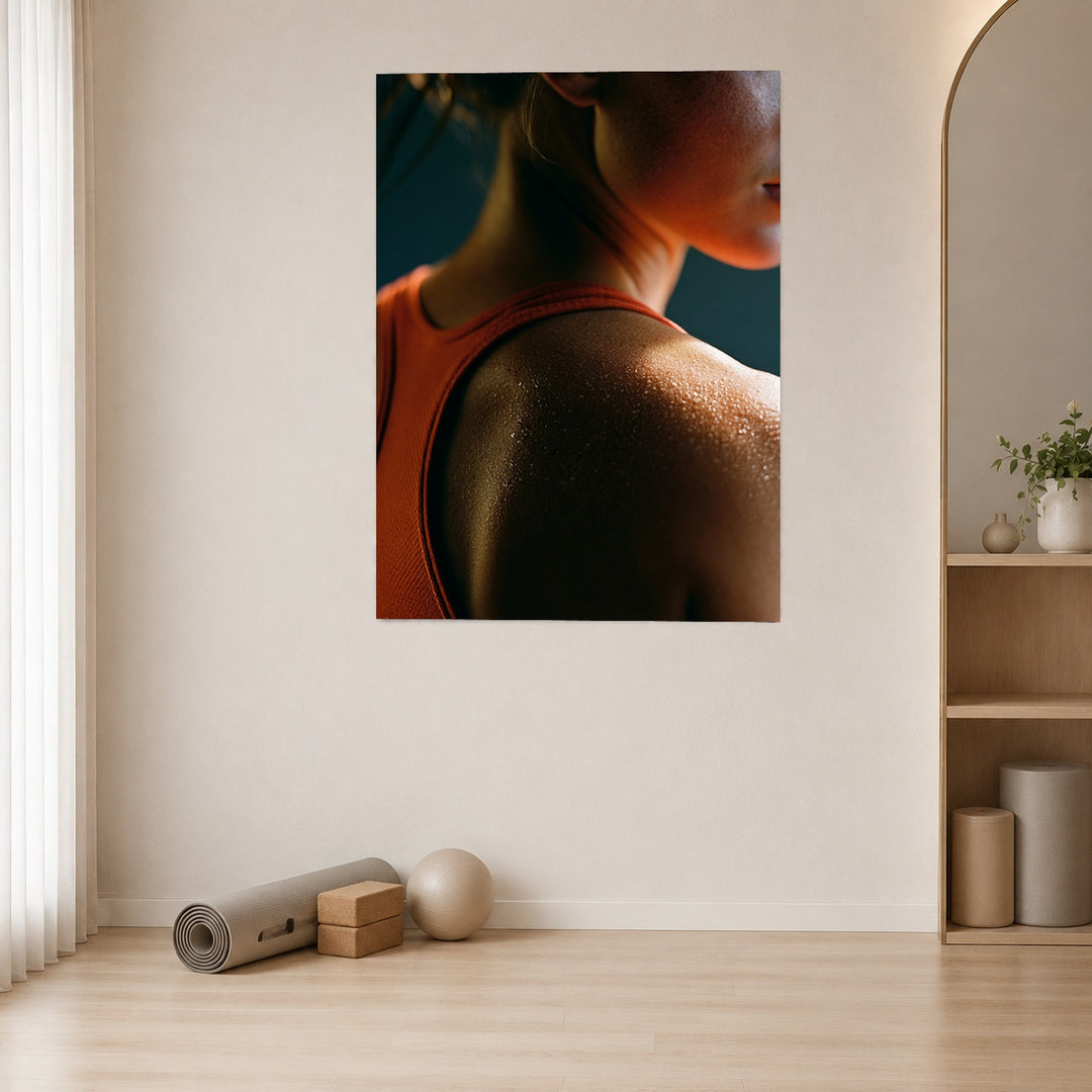 Schweiß auf der Schulter Poster – Ohne Rahmen – Produktfoto