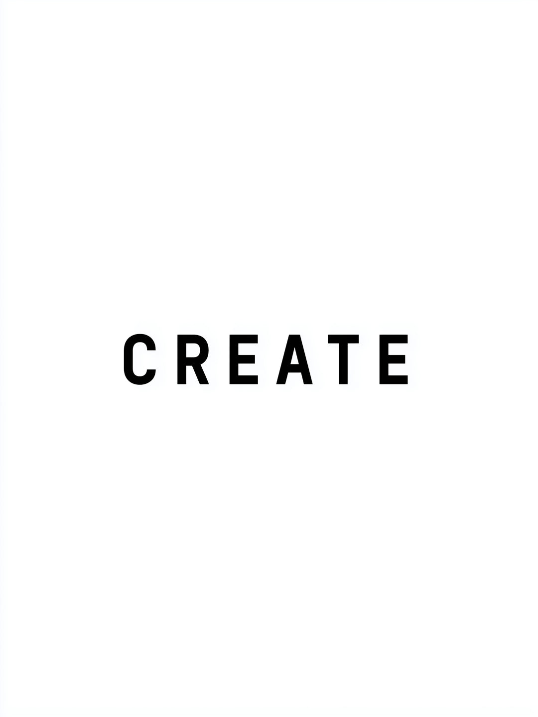 Typografie CREATE  – Wandkunst