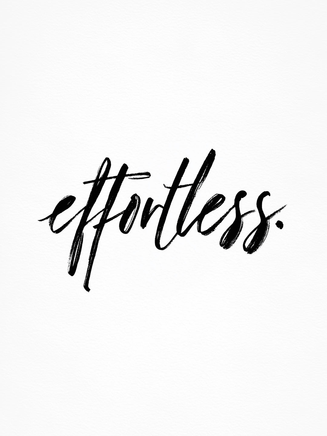 Typografie effortless  – Wandkunst