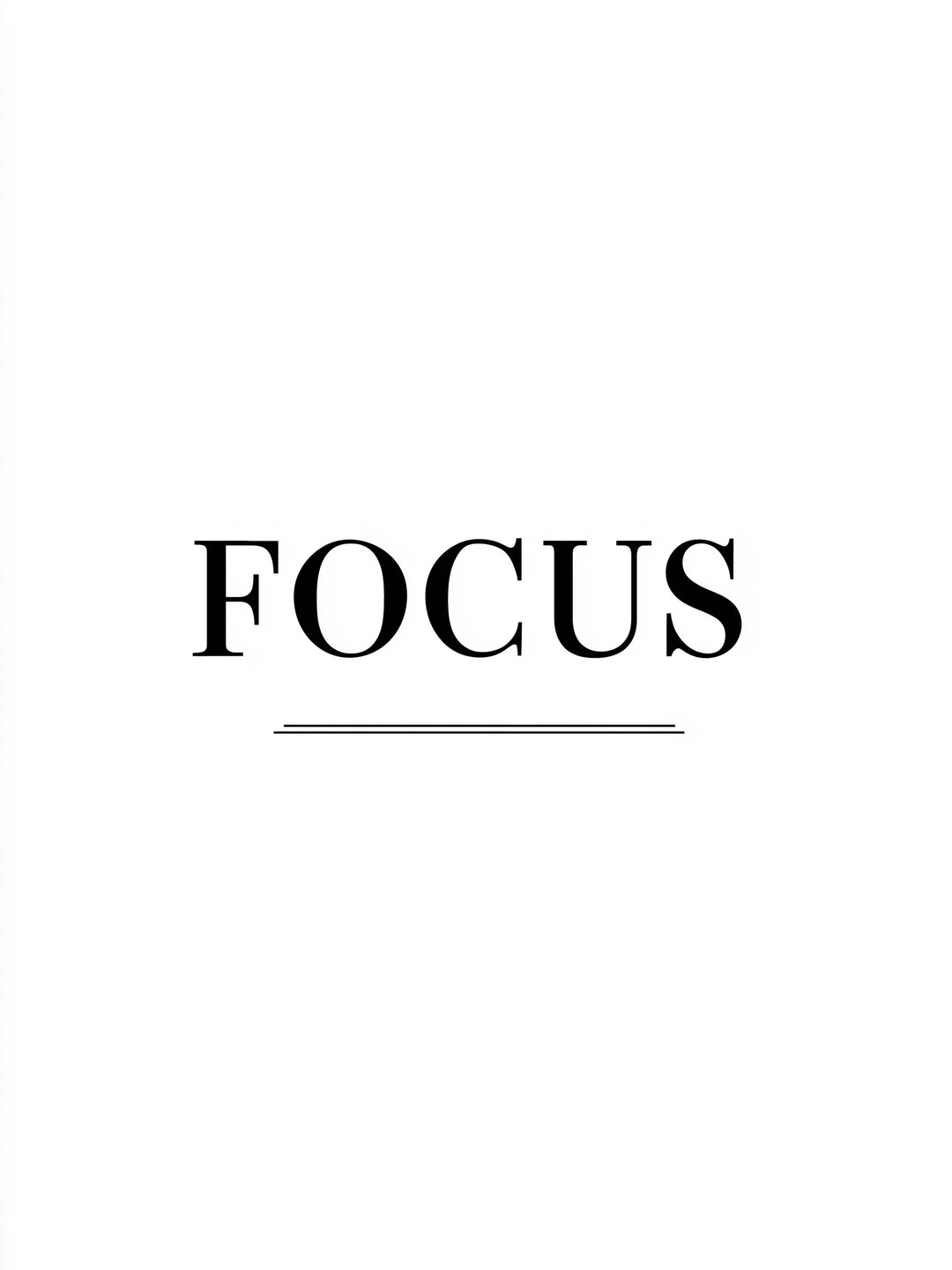 Typografie FOCUS  – Wandkunst
