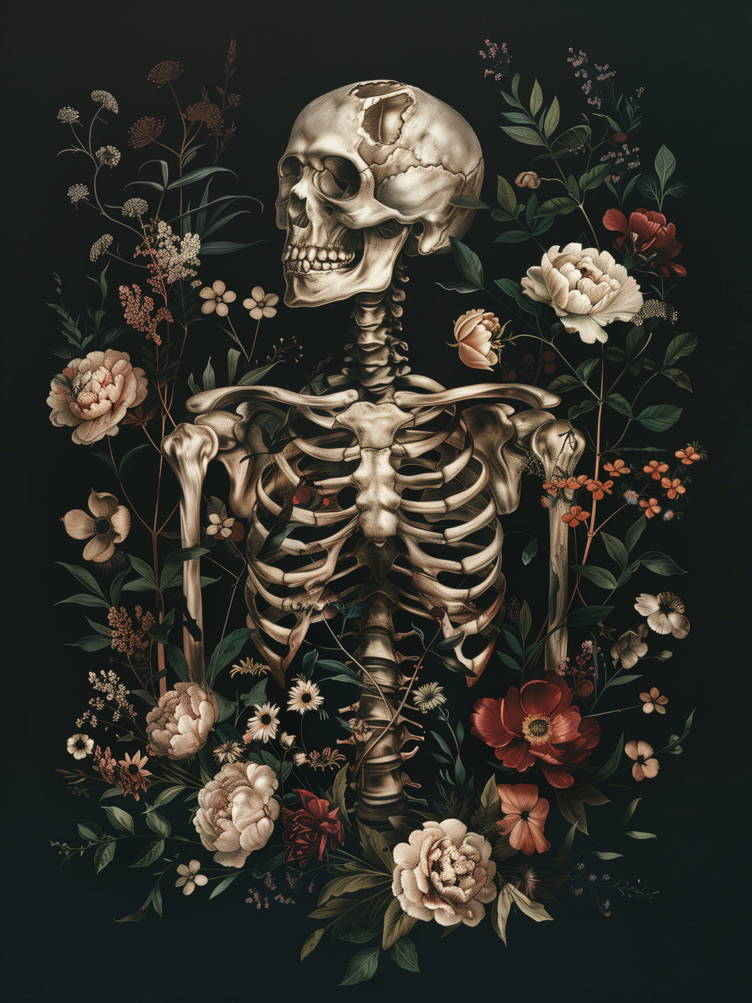 Vergängliche Blüten  – Wandkunst