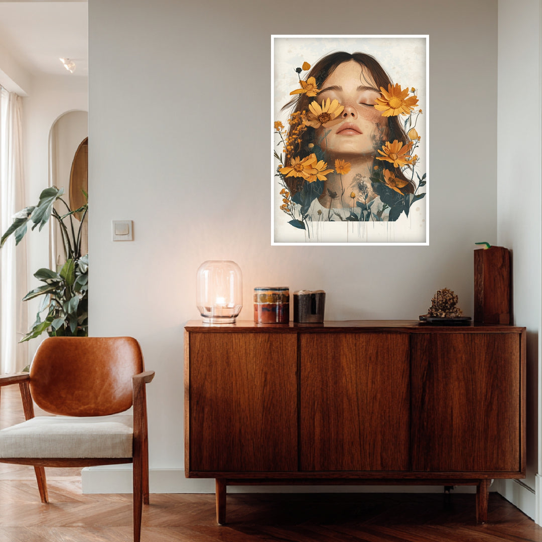 Blütenzauber der Seele Poster Vintage – mattes Kunstdruck-Papier – Ansicht 4