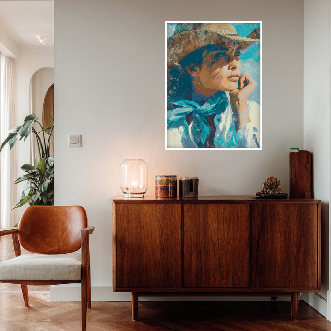 Die Träumerin im Sonnenlicht Poster Vintage – mattes Kunstdruck-Papier – Ansicht 4