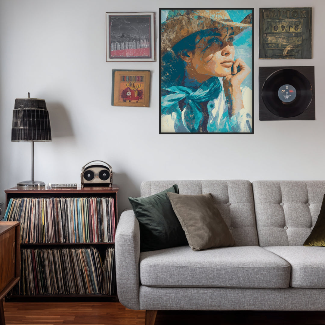 Die Träumerin im Sonnenlicht Poster Vintage – mattes Kunstdruck-Papier – Ansicht 2