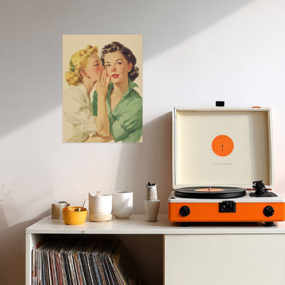 Flüsternde Frauen Poster